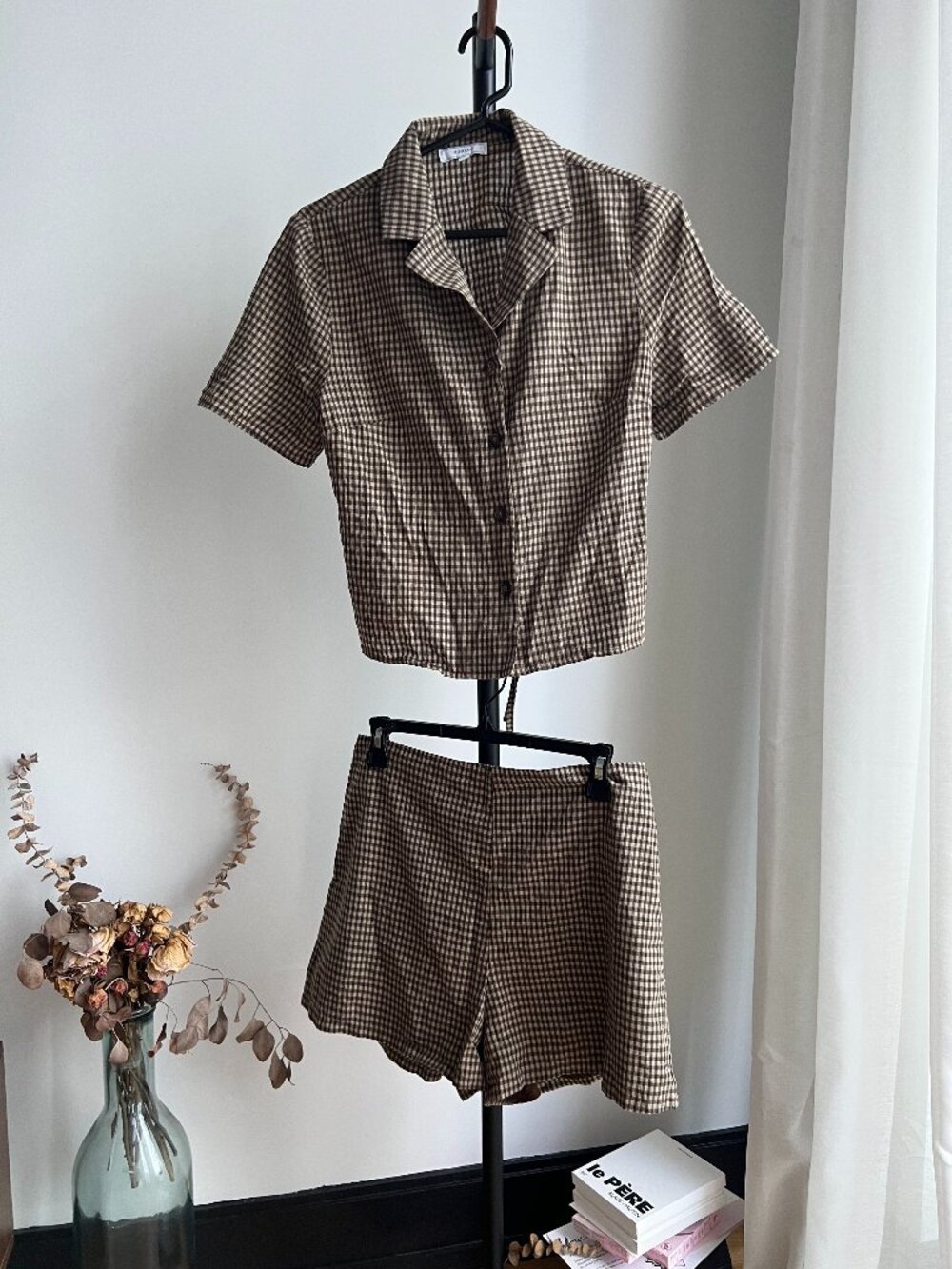 Gingham 2 Piece shorts & Top in size small